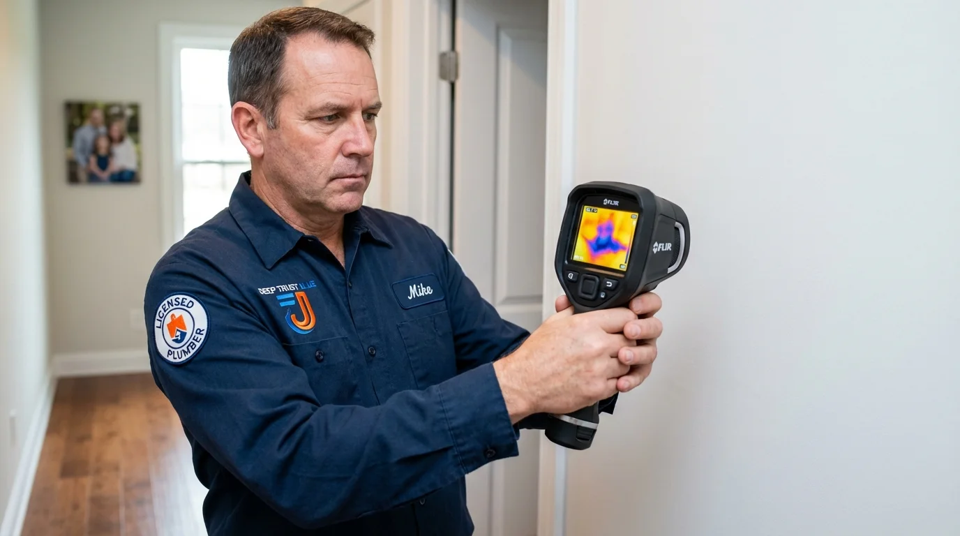 Thermal imaging leak detection by Johns Plumbing LLC in Pickerington
